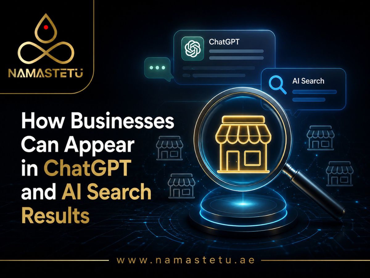 Business visibility in ChatGPT and AI search results through SEO, structured data, content optimization, and AI-driven search strategies.