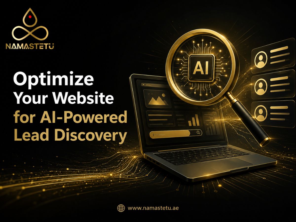 Website optimization for AI-powered lead discovery featuring intelligent search, data analytics, customer targeting, and automated lead generation technologies.