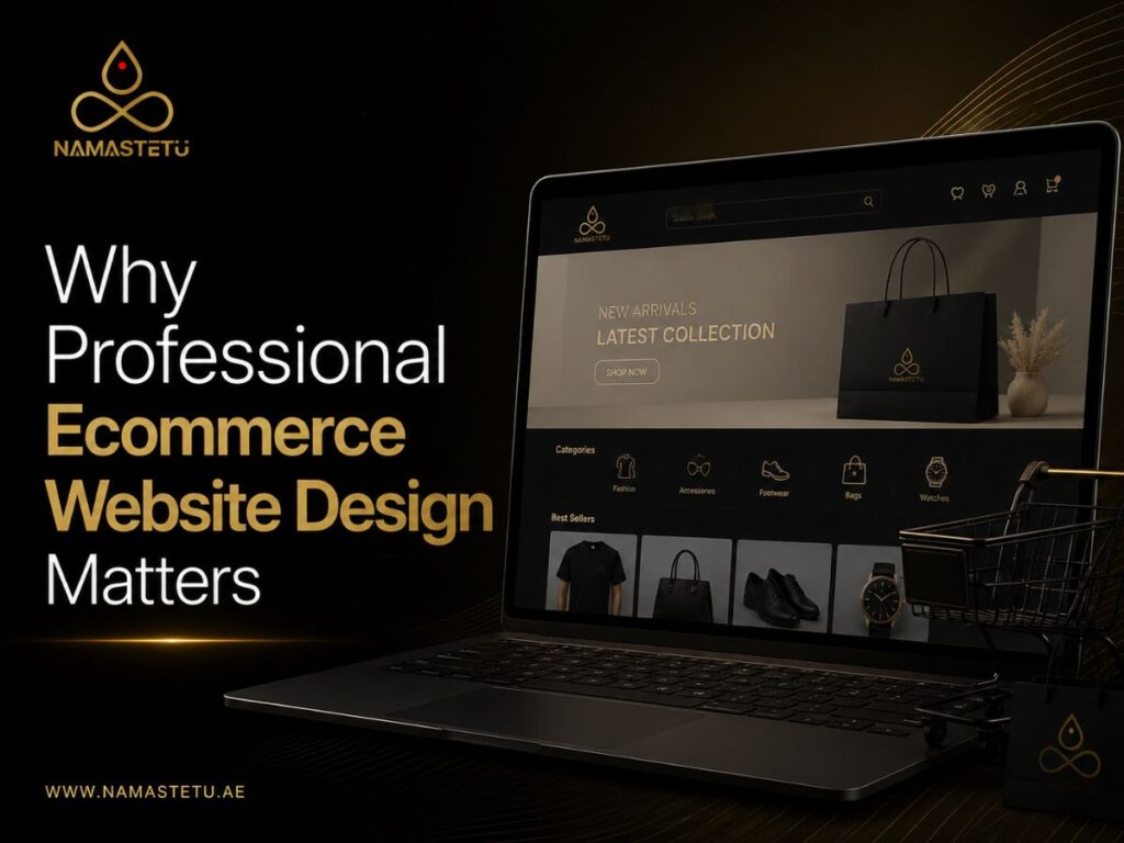 Professional ecommerce website design improving user experience, online sales, conversion rates, and customer engagement for businesses.