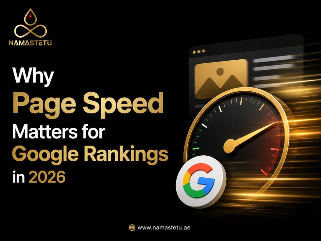 Page speed optimization improving Google rankings, user experience, website performance, and organic search visibility in 2026.